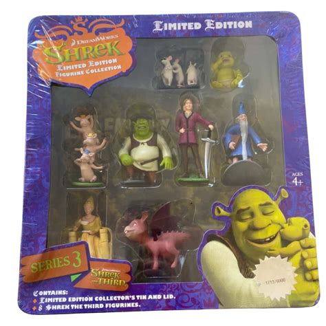 Dreamworks Shrek Limited Edition Figurine Collection Tin Series 3s