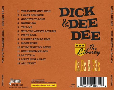 Dick And Dee Dee The Liberty As Bs And 33s Cd At Juno Records