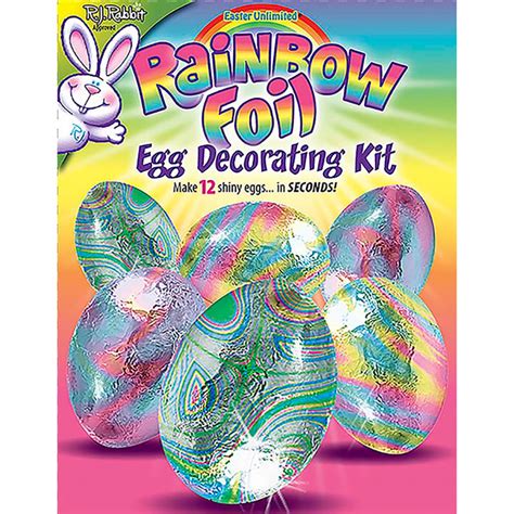 Rainbow Foil Egg Deco Kit