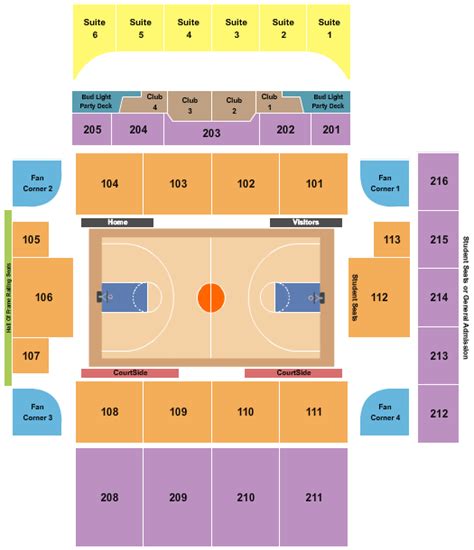 Upmc Cooper Fieldhouse Tickets And Seating Chart Etc