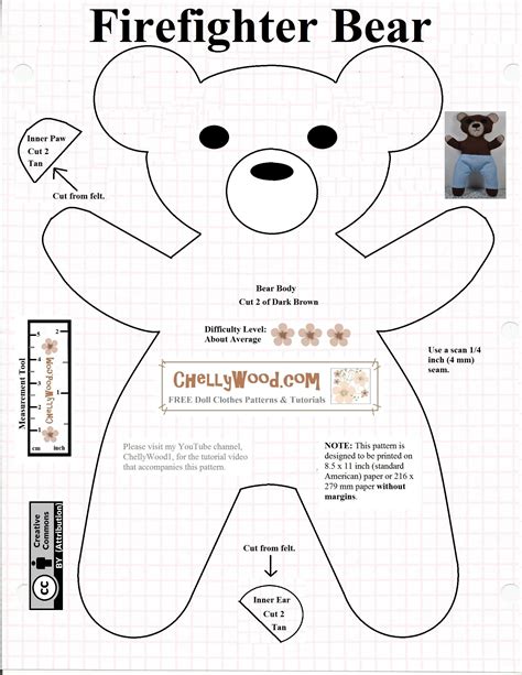 Free Printable Teddy Bear Clothes Patterns Free Printable