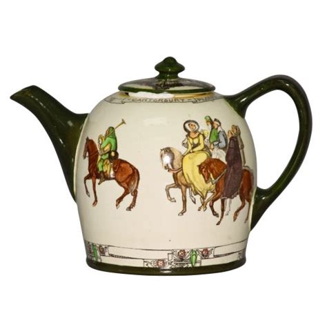 Teapot Canterbury Pilgrims Royal Doulton Seriesware Seaway China Co