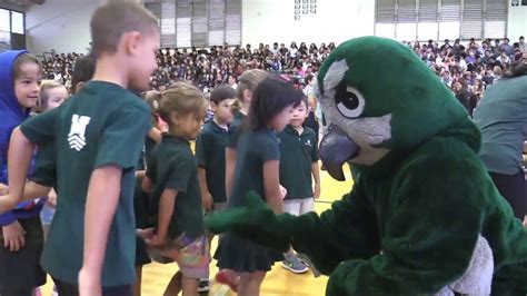 Energized Owl Mascot Welcomes Back Nearly 1600 Mid Pacific Students