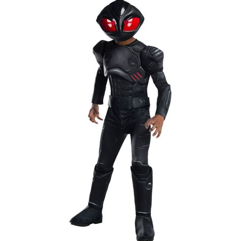 Halloween Aquaman Movie Deluxe Black Manta Child Costume