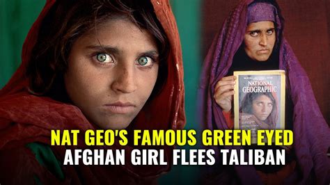 Nat Geos Most Famous Green Eyed Afghan Girl Becomes Refugee In Italy