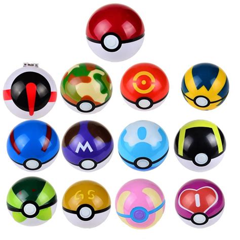 Pokeball Masterball Complete Collections Ball Toy 7cm 13pcs In 2021