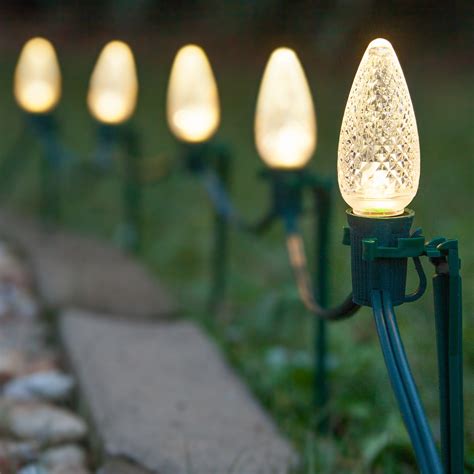 Pathway Lights - C9 Warm White Christmas LED Pathway Lights