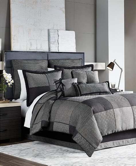 Nice croscill galleria comforter set. Croscill Oden Charcoal Grey King Comforter + 2 Sham ...
