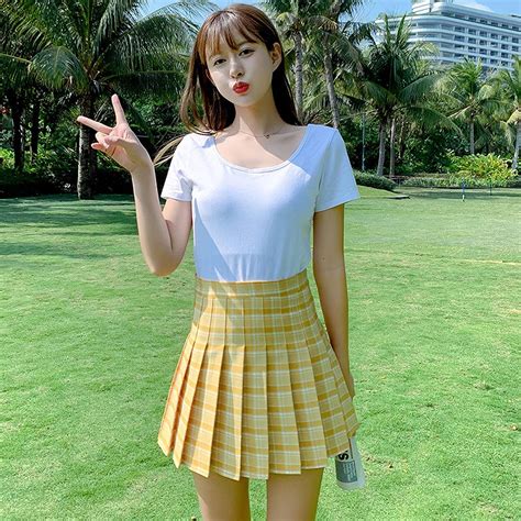Korean Plaid Skirt Outfit Ubicaciondepersonascdmxgobmx
