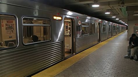 Mta Maryland Metro Train To John Hopkins Leaves State Center Youtube