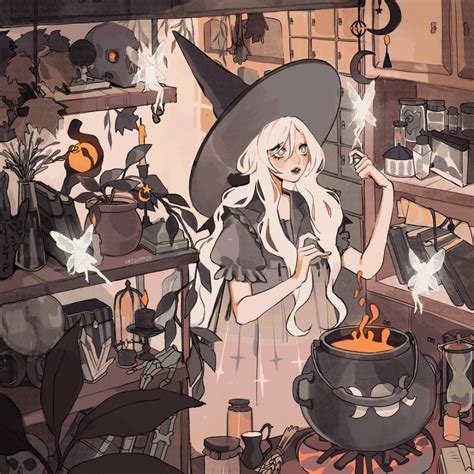 Fairy Potion An Art Print By Vacuum Character Art Cute Art Witch