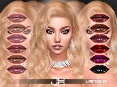 The Sims Resource Lipstick 5 By Julhaos • Sims 4 Downloads