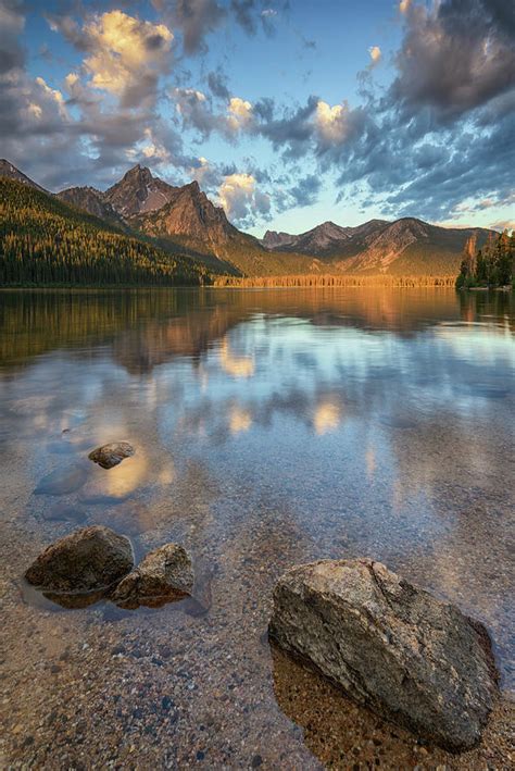 Summer Sunrise At Stanley Lake Photograph By Kristen Wilkinson