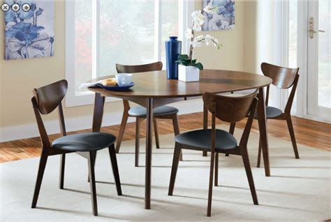 We did not find results for: Modern extendable dark walnut finish round dining table ...