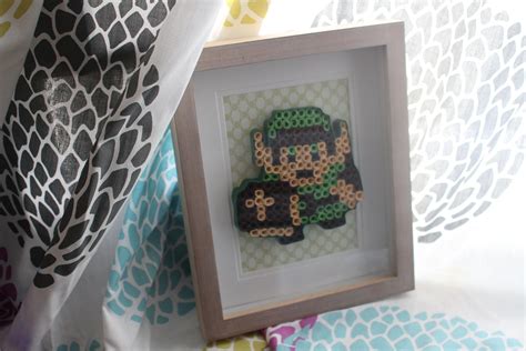 Quilled Paper Art 8 Bit Link Nintendo Zelda Art Pixel Art 1st