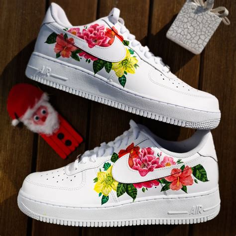 Custom Air Force 1 Flowers Custom Sneakers Nike Diy Sneakers