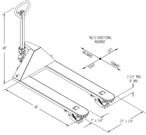 Sideways Rolling Pallet Truck Pallet Jack That Rolls Sideways