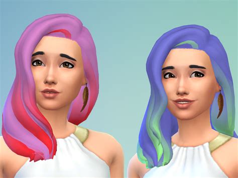 The Sims Resource Ombre Hair Recolors