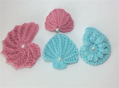 Free Crochet Seashell Pattern Set Of 4 Pdf Sea Shell