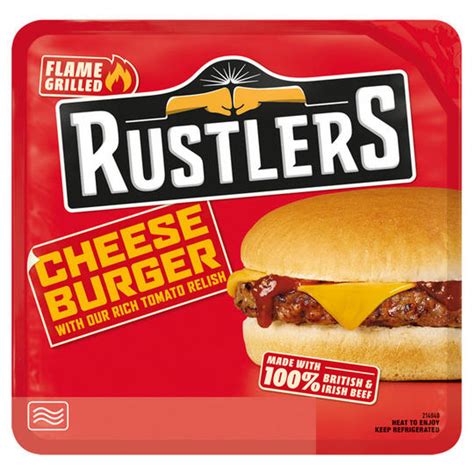 You can buy your meal either on board or online in advance. Rustlers Flame Grilled Cheese Burger 162g | Chilled Ready ...