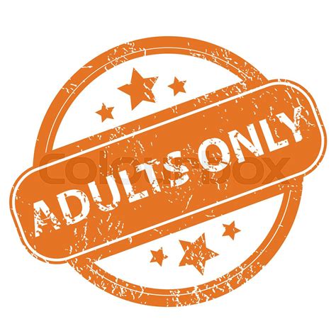Adults Only Grunge Icon Stock Vector Colourbox