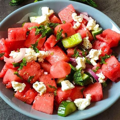 Greek Watermelon Feta Salad A Delicious And Refreshing Summer Salad