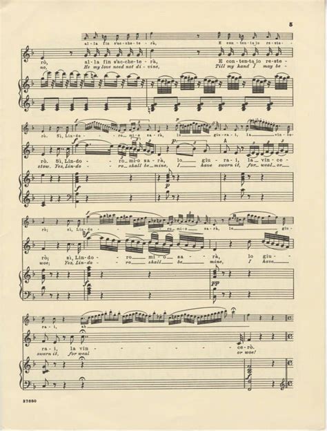 An Old Sheet Music With Musical Notations And Notes On It Including