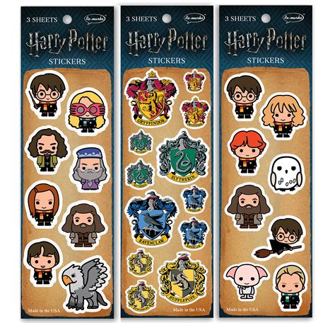 Buy Re Marks Harry Potter Sticker Sheet 3 Pack 3 Sheets Each