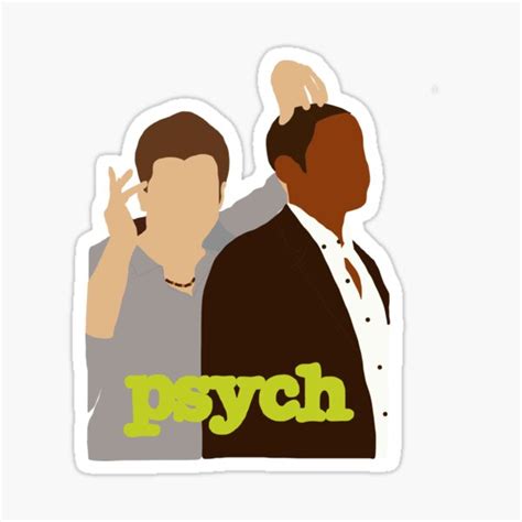 Psych Sticker By Srazzaq Redbubble