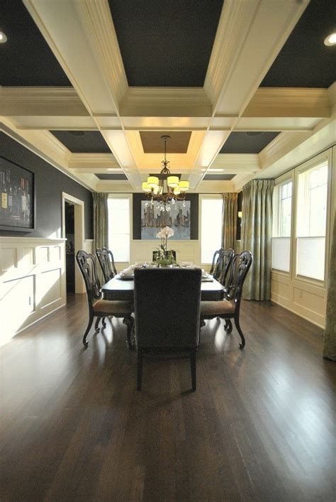 Looking for coffered ceiling for your home or office? Dining Room | Dining design, Coffered ceiling design ...