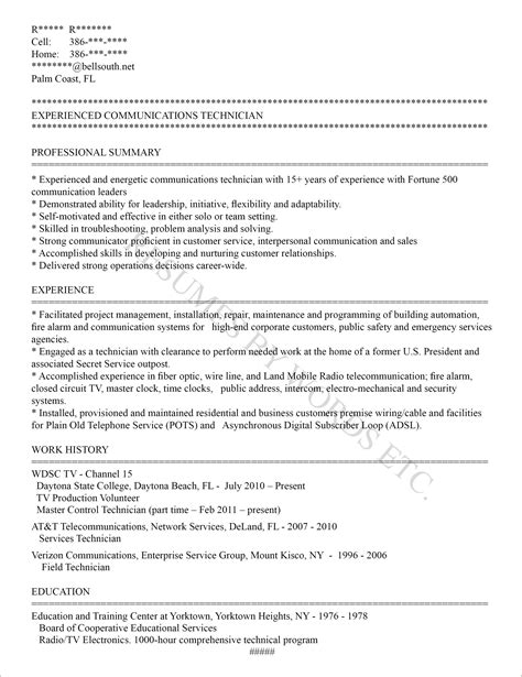 Resume Plain Text Format Sample Resume Example Gallery