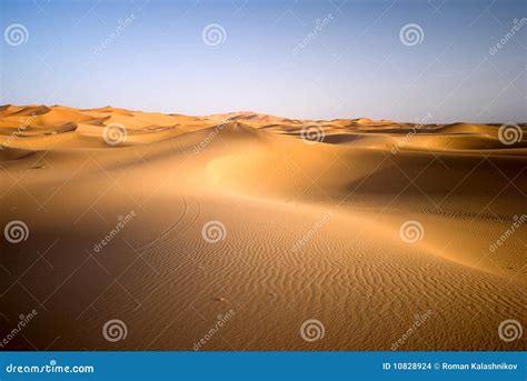Sahara Desert Texture Orange Sand Patterns Stock Photography