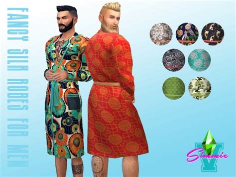 Fancy Silk Robes For Men By Simmiev At Tsr Sims 4 Updates