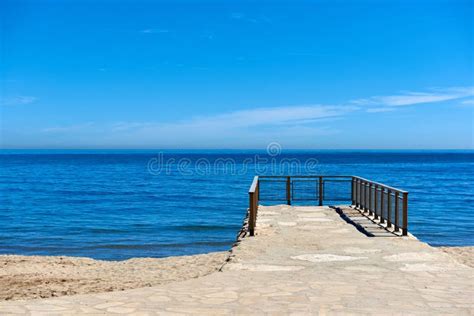 Blue Sky And Horizon Over The Mediterranean Sea Stock Image Image Of
