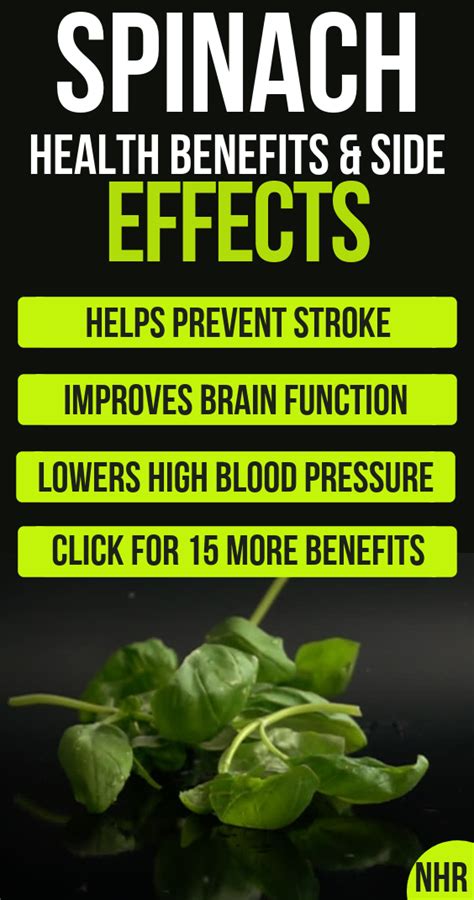 Spinach Health Benefits Side Effects And Facts Spinach Health