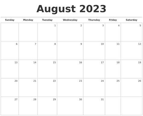 Must Know Blank Calendar August 2022 May 2023 References 2023 Vcg