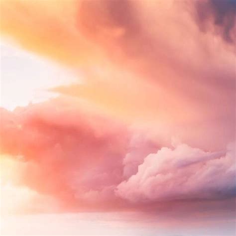 Beautiful And Inspiring Cloudy Sky At Sunset Pink And Orange Orange
