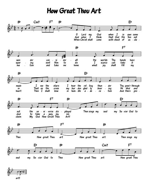 How Great Thou Art Sheet Music Download Free In Pdf Or Midi
