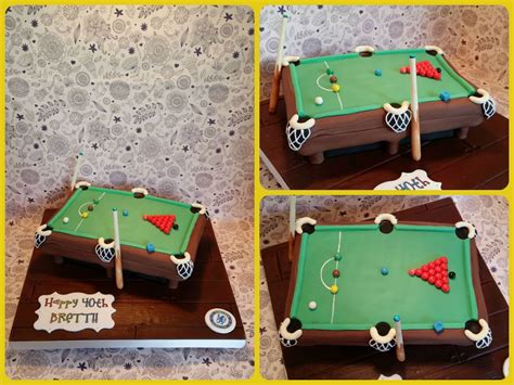 Delicious birthday cupcake on table on bright background. Snooker Table cake for a 40th Birthday #snooker #cake # ...