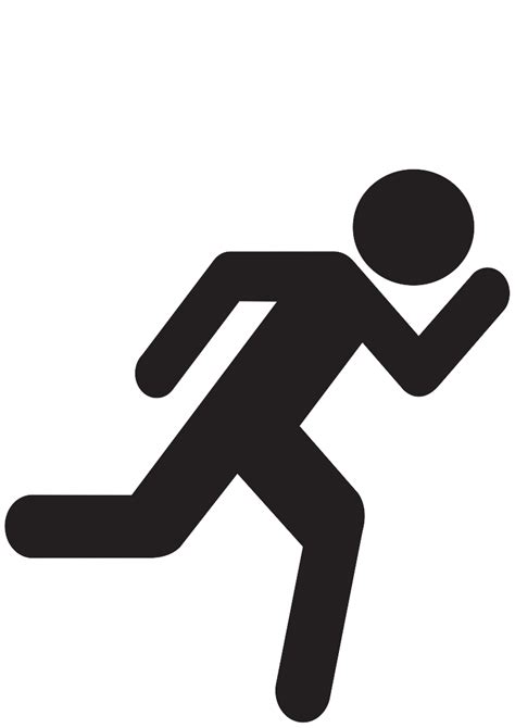 Running Man Stick Figure Clipart Best