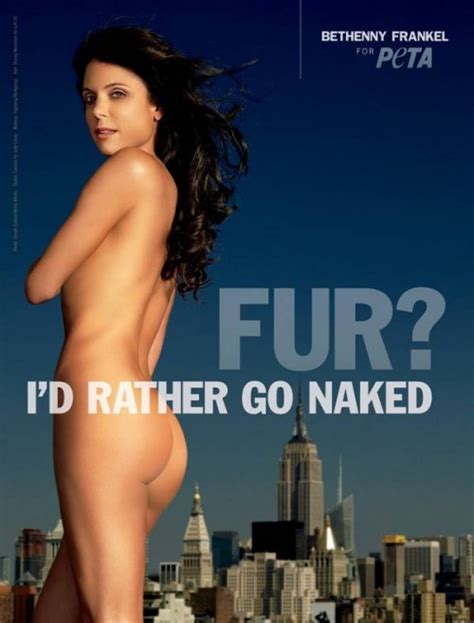 I Would Rather Go Naked Than Wear Fur PETA Campaigns 1 Gallery