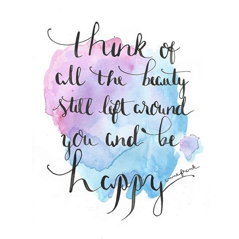 Be Happy Watercolor Quote Calligraphy Quotes Lettering Quotes