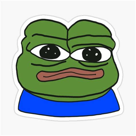 Pepe Stare Twitch Emote Sticker For Sale By Danshistore Redbubble