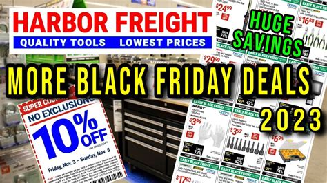 more harbor freight early black friday deals 2023 plus 10 off no exclusions coupon youtube