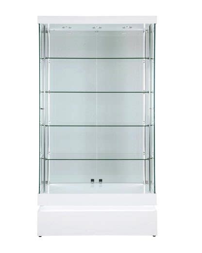 Frameless Display Glass Cabinet 1000x400x1900mm W Code 99057 Glass