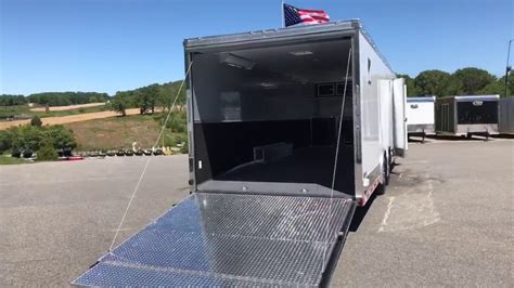 28 Enclosed Race Trailer Loaded With Options Youtube