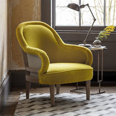 Shop our range of bespoke armchairs, footstools and benches available in a variety of styles and designs to suit any interior or taste. Grayson Armchair in Mustard Yellow Velvet (With images ...
