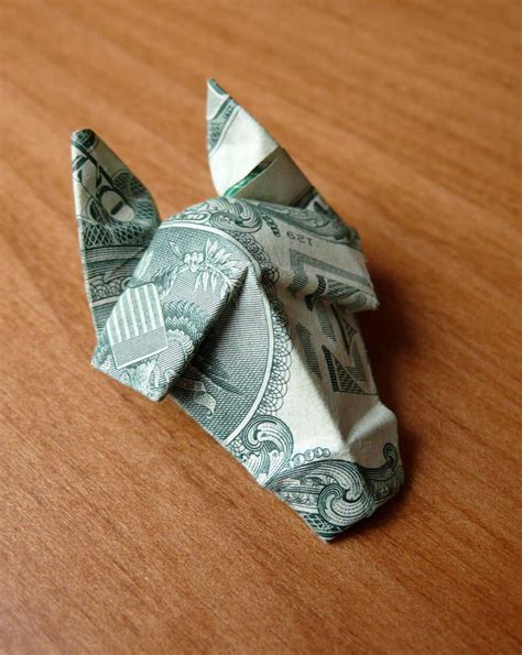 Dollar Bill Origami Horse Head By Craigfoldsfives On Deviantart In 2023