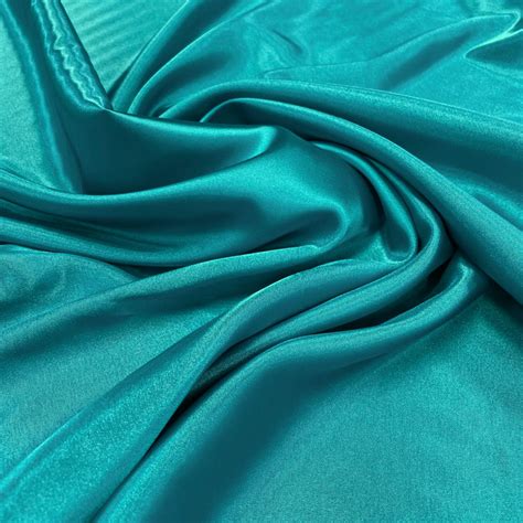 Polyester Satin Teal Shine Trimmings And Fabrics