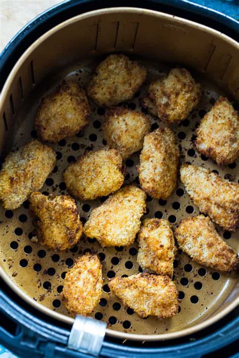 Turn chicken on its side. Air Fryer Chicken Nuggets - Skinny Southern Recipes